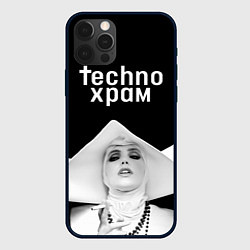 Чехол iPhone 12 Pro Techno храм монашка в белом