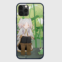 Чехол для iPhone 12 Pro Sousou no Frieren Фрирен Frog, цвет: 3D-черный