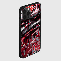 Чехол для iPhone 12 Pro Кровавый красный металл, цвет: 3D-черный — фото 2