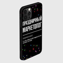 Чехол для iPhone 12 Pro Праздничный маркетолог и конфетти, цвет: 3D-черный — фото 2