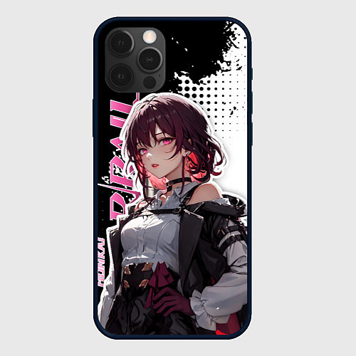 Чехол iPhone 12 Pro Кафка из хонкай / 3D-Черный – фото 1