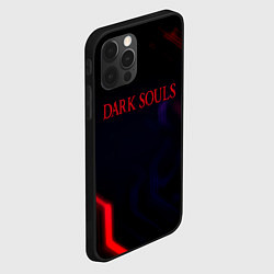 Чехол для iPhone 12 Pro Darksouls geometry cybergame, цвет: 3D-черный — фото 2