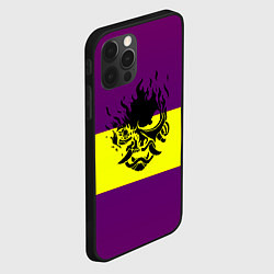 Чехол для iPhone 12 Pro Cyberpunk 2077 stripes, цвет: 3D-черный — фото 2