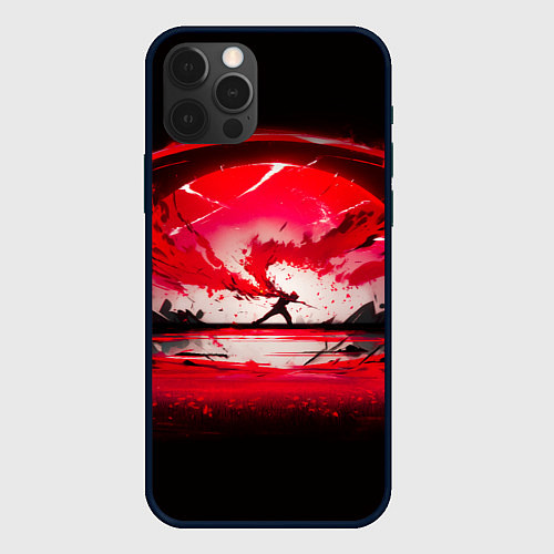 Чехол iPhone 12 Pro Танец в последних лучах солнца / 3D-Черный – фото 1