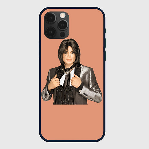 Чехол iPhone 12 Pro Michael Jackson MJ / 3D-Черный – фото 1