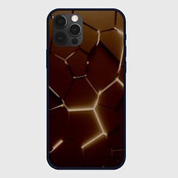 Чехол для iPhone 12 Pro Ретро плиты разломы прошлого, цвет: 3D-черный