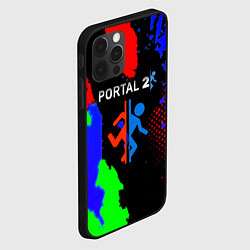 Чехол для iPhone 12 Pro Portal 2 краски сочные текстура, цвет: 3D-черный — фото 2