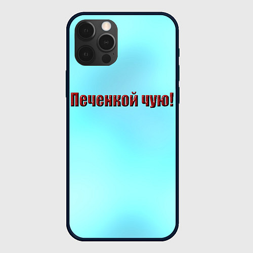 Чехол iPhone 12 Pro Печенкой чую / 3D-Черный – фото 1