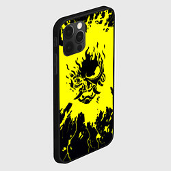 Чехол для iPhone 12 Pro Cyberpunk samurai logo 2077, цвет: 3D-черный — фото 2