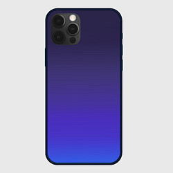 Чехол iPhone 12 Pro Градиент тёмно фиолетовый синий