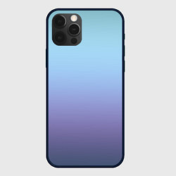 Чехол iPhone 12 Pro Градиент фиолетово голубой