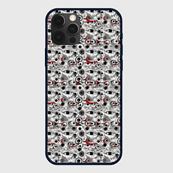 Чехол iPhone 12 Pro Паттерн из абстрактных глаз