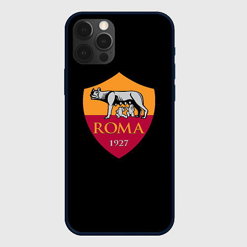 Чехол iPhone 12 Pro Roma fc club sport / 3D-Черный – фото 1