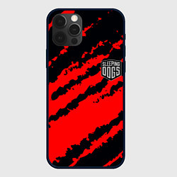 Чехол iPhone 12 Pro Sleeping Dogs краски текстура