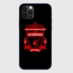 Чехол для iPhone 12 Pro Ливерпуль фк клуб, цвет: 3D-черный