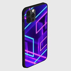Чехол для iPhone 12 Pro Neon Geometric, цвет: 3D-черный — фото 2