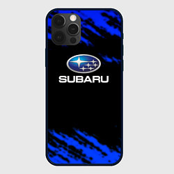 Чехол для iPhone 12 Pro Subaru текстура авто, цвет: 3D-черный