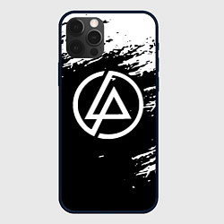 Чехол для iPhone 12 Pro Linkin Park - black and white, цвет: 3D-черный