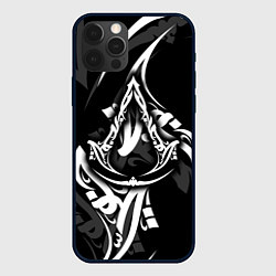 Чехол для iPhone 12 Pro Assassins Creed: Mirage - каллиграфия, цвет: 3D-черный