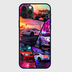 Чехол iPhone 12 Pro GTA style cars