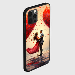 Чехол для iPhone 12 Pro Влюбленная пара 14 февраля, цвет: 3D-черный — фото 2