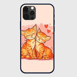 Чехол iPhone 12 Pro Влюбленные рыжики котики 14 февраля