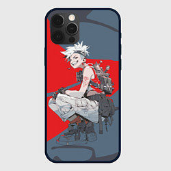 Чехол iPhone 12 Pro Боевая девушка на приседе