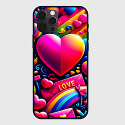 Чехол iPhone 12 Pro Яркий день святого Валентина