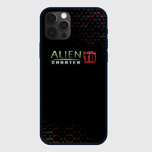 Чехол iPhone 12 Pro Alien Shooter космос тема / 3D-Черный – фото 1