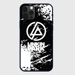 Чехол iPhone 12 Pro Linkin park logo краски текстура