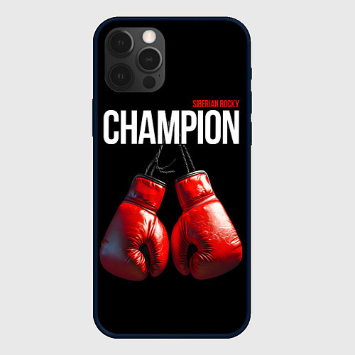 Чехол iPhone 12 Pro Siberian Rocky Champion / 3D-Черный – фото 1