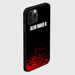 Чехол для iPhone 12 Pro Alan wake писатель гейм краски, цвет: 3D-черный — фото 2
