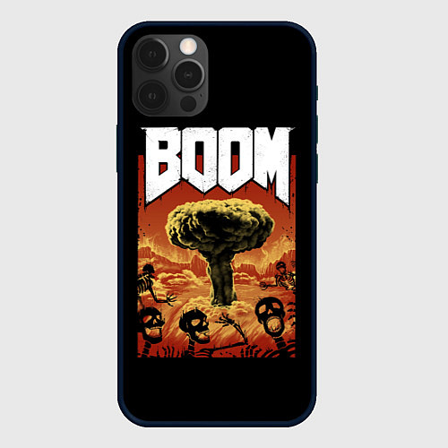 Чехол iPhone 12 Pro Boom - Doom / 3D-Черный – фото 1