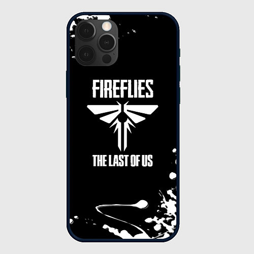 Чехол iPhone 12 Pro The last of us краски текстура / 3D-Черный – фото 1