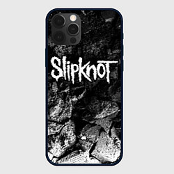 Чехол iPhone 12 Pro Slipknot black graphite