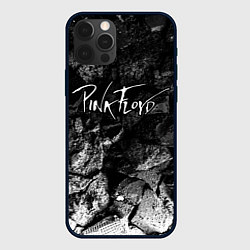 Чехол iPhone 12 Pro Pink Floyd black graphite