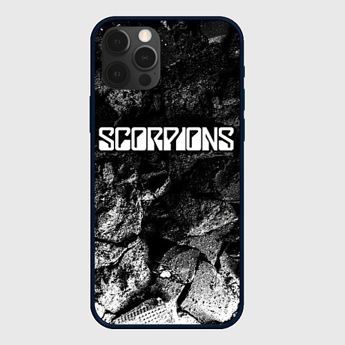 Чехол iPhone 12 Pro Scorpions black graphite / 3D-Черный – фото 1