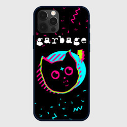 Чехол для iPhone 12 Pro Garbage - rock star cat, цвет: 3D-черный