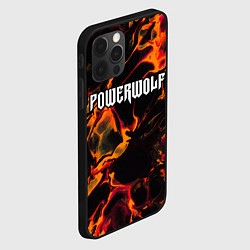 Чехол для iPhone 12 Pro Powerwolf red lava, цвет: 3D-черный — фото 2