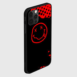 Чехол для iPhone 12 Pro Nirvana текстура краски, цвет: 3D-черный — фото 2