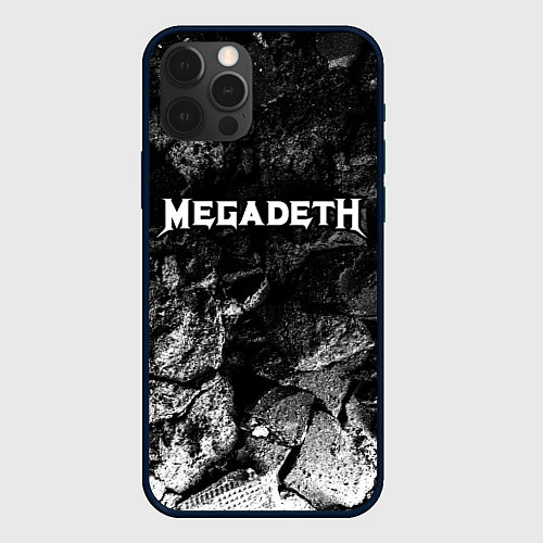 Чехол iPhone 12 Pro Megadeth black graphite / 3D-Черный – фото 1