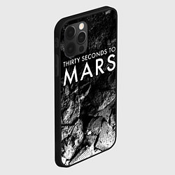 Чехол для iPhone 12 Pro Thirty Seconds to Mars black graphite, цвет: 3D-черный — фото 2