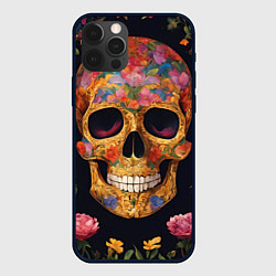 Чехол iPhone 12 Pro Bright colors and skull