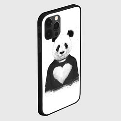 Чехол для iPhone 12 Pro Love panda, цвет: 3D-черный — фото 2