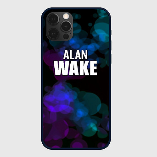 Чехол iPhone 12 Pro Alan wake текстура / 3D-Черный – фото 1