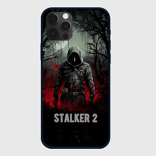 Чехол iPhone 12 Pro Stalker 2 dark mode / 3D-Черный – фото 1