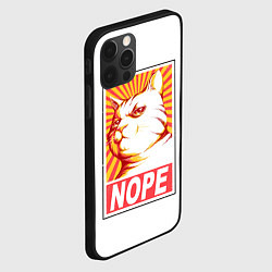 Чехол для iPhone 12 Pro Nope - cat, цвет: 3D-черный — фото 2