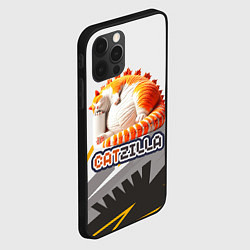 Чехол для iPhone 12 Pro Рыжий толстый котзилла, цвет: 3D-черный — фото 2