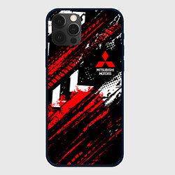 Чехол для iPhone 12 Pro Mitsubishi - sport style, цвет: 3D-черный