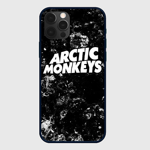 Чехол iPhone 12 Pro Arctic Monkeys black ice / 3D-Черный – фото 1